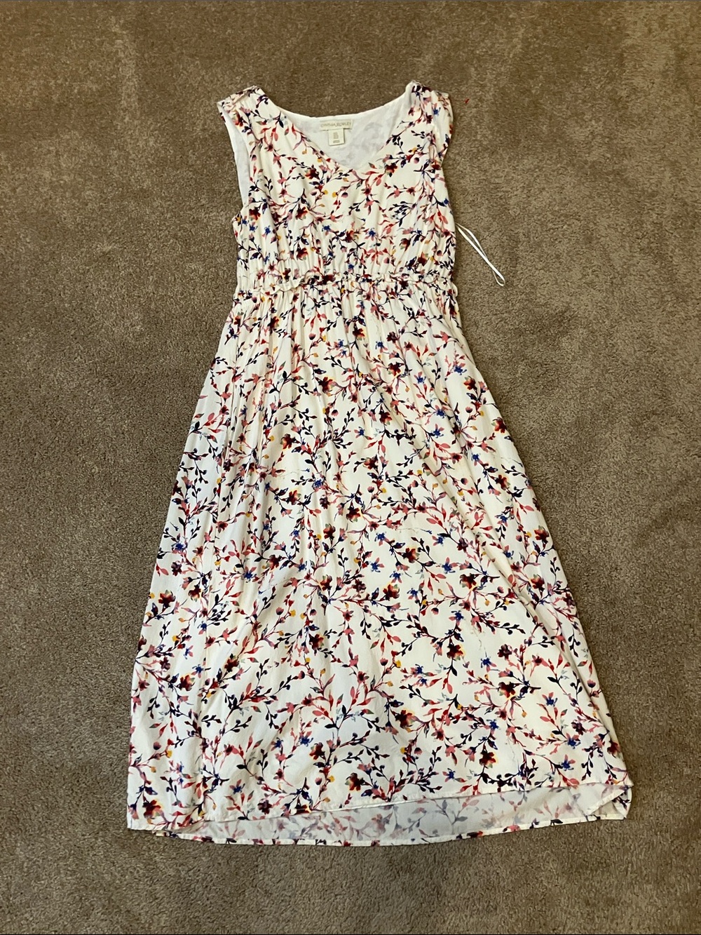Cynthia Rowley watercolor Floral V‑Neck Midi Dress - stunning!
